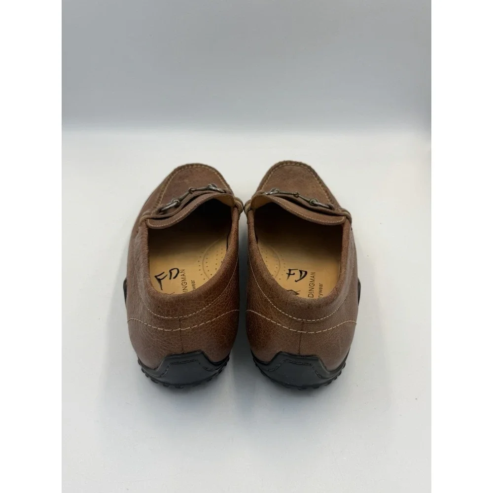Martin Dingman Countrywear Brown Leather Bit Loafers Vibram Men's 10M Brazil